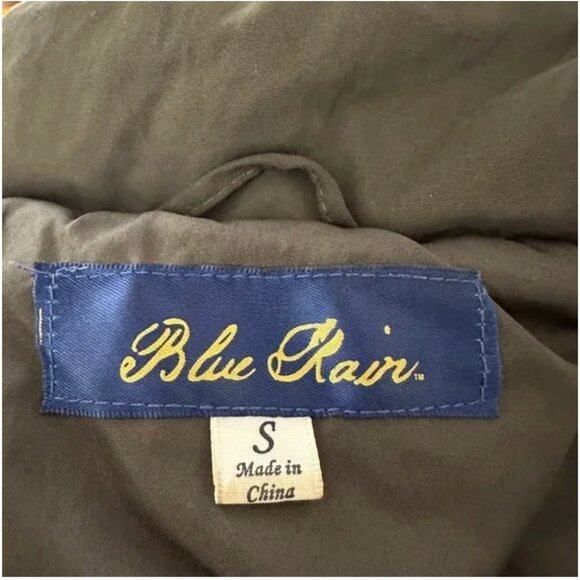 Blue Rain Olive Quilted Vest with Gold Hardware and Front Pockets Size Small - Picture 5 of 6